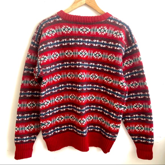 EUC Ralph Lauren fair isle wool sweater M - Picture 2 of 7